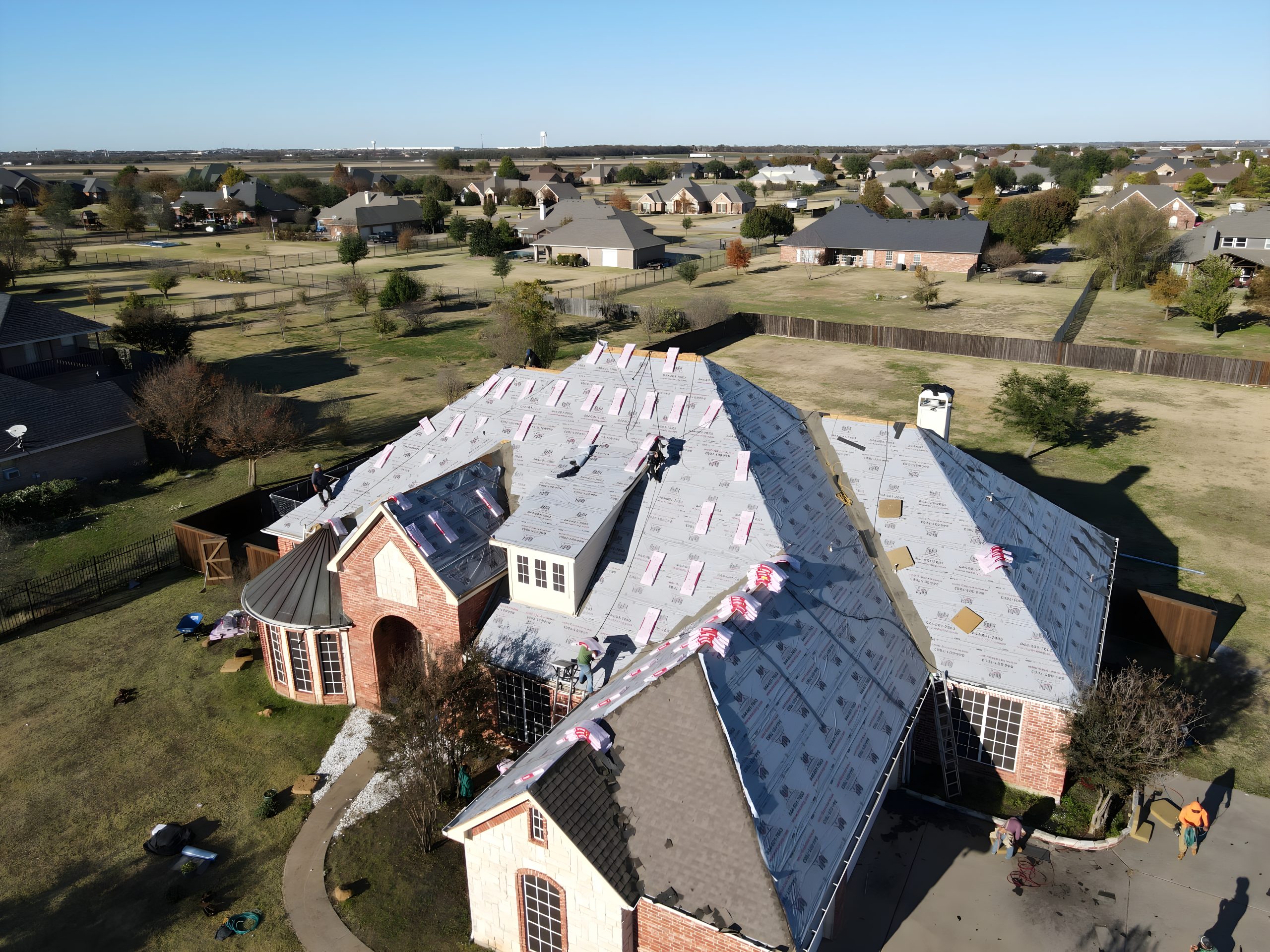 roof over the existing one in McKinney
