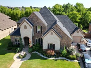 large new construction home with new roof in austin texas